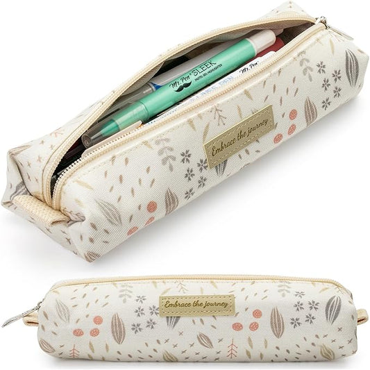 Mr. Pen- Cute Pencil Case Pouch, Multipurpose Canvas Bible Pencil Pouch, Smooth Zipper, Premium Material, Neat Stitches, Ideal for Stationery, Cosmetics, Electronics, School, Office, Travel