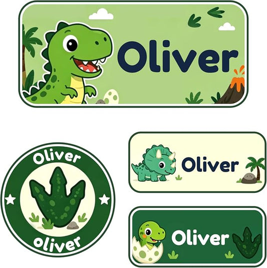 Personalized Custom Name Labels, 120 Waterproof Stickers for Water Bottles, Clothing Tags, Lunch Boxes and Backpacks
