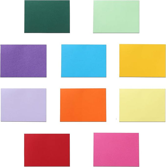 60 Sheets 10 Assorted Colors Cardstock 5 x 7 Craft Paper, 300gsm/110lb Heavyweight Flat Card Stock Printer Paper for DIY Card Making, Invitations, Thank You Cards, Art Drawing