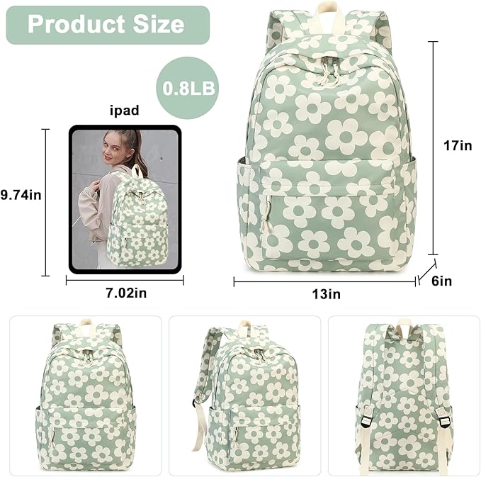 School Backpack for Teen Girls Women Laptop Backpack College Bookbags Middle School Travel Work Commuter Back Pack