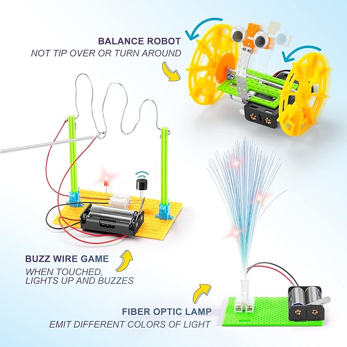 BeAndge STEM Kits for Kids Age 6-8 8-10 - Boy Gifts for 6 7 8 Year Old Boys Birthday Gift, STEM Toys for Age 8-13, Science Kits for Kids 5-7 8-12, Robotics Experiment Engineering Robot Building Crafts