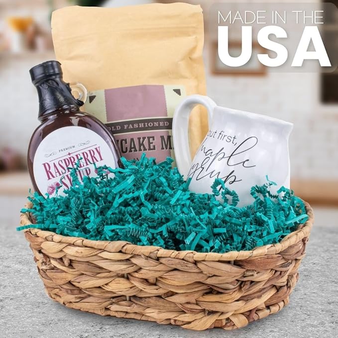 MagicWater Supply Crinkle Cut Paper Shred Filler-1LB Teal-Decorative & Protective Packaging for Bridesmaid Gifts & Bridesmaid Proposal Gifts Holiday Stuffers Birthdays Wedding & Anniversaries