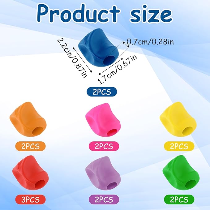 Ymapinc 15PCS Pencil Grippers for Kids Handwriting,Toddler Pencil Grippers Improve Handwriting for Kids Pencil Grippers for Kids,Finger Grips for Pencils for Toddlers,Kids