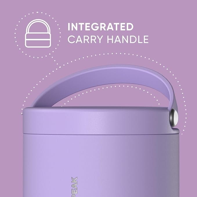 Hydrapeak 18oz Stainless Steel Vacuum Insulated Food Jar for Hot Food and Cold Food, Wide Mouth Leak-Proof Soup Jar for Adults, 10 Hours Hot and 16 Hours Cold (Lavender)