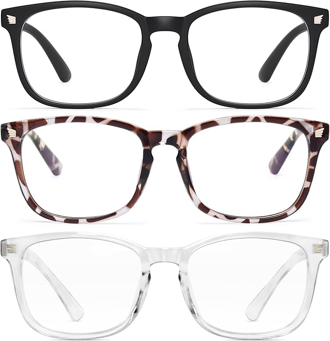 CCVOO Reading Glasses for Women/Men, Eyeglasses, Blue Light Readers for Women/Men, Computer Eye Glasses, Cheaters