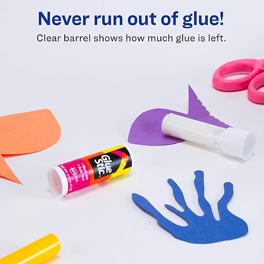 Avery Glue Stick White, Washable, 0.26 oz. Permanent Glue Stic, 6pk (98095)