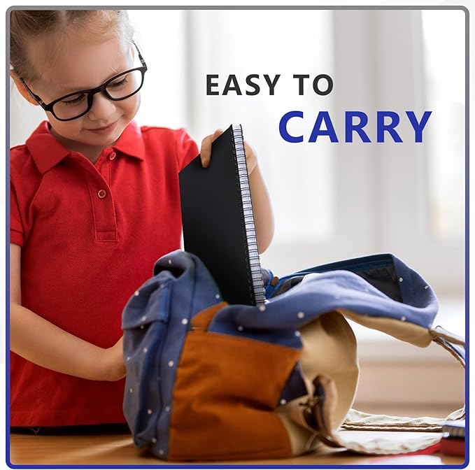 Gilprop 4 Pcs Primary Composition Notebook Spiral K-2 Writing Workbook Wide Ruled Paper Primary Journal 100 Sheets 9.8" x 7.5" Kindergarten Notebook