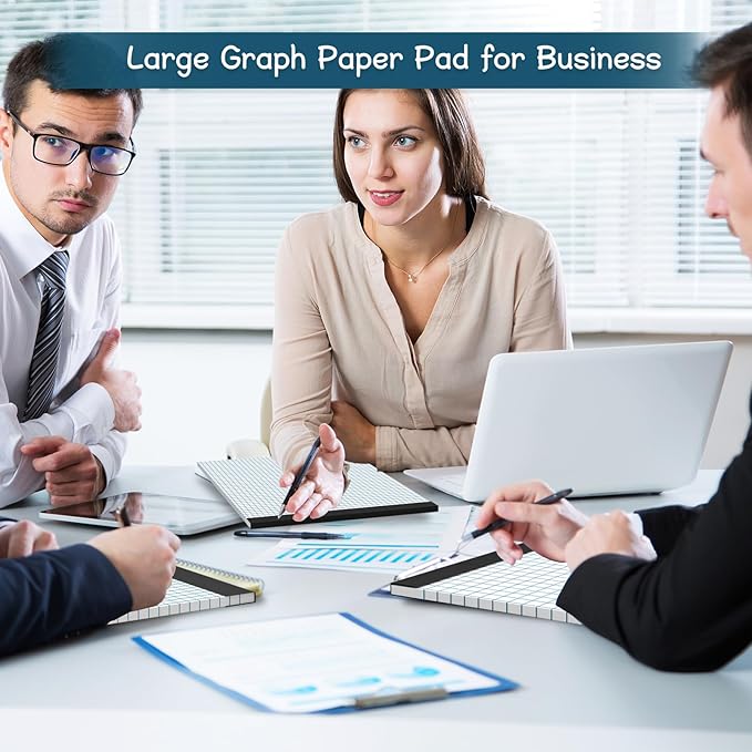 Large Graph Paper Pad 11 x 17, Grid Paper, 4x4 Graph Ruled, Blueprint Quadrille Pad, 30 Sheets Engineering Paper, Drafting Paper, Graft Paper for Architect Engineer Designer Mathematician Draftsman