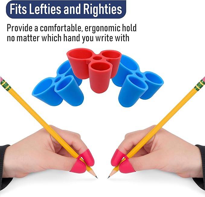 The Pencil Grip Writing Claw, Large Size Grips, Blue and Red Grips, Set of 12 - TPG-21312