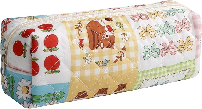 Pencil Case Pen Case Office College School Storage Bag Pouch Holder Box Organizer Makeup Pouch Cosmetic Bag Aesthetic Cute Pencil Case for Girls Boys Kids (C)