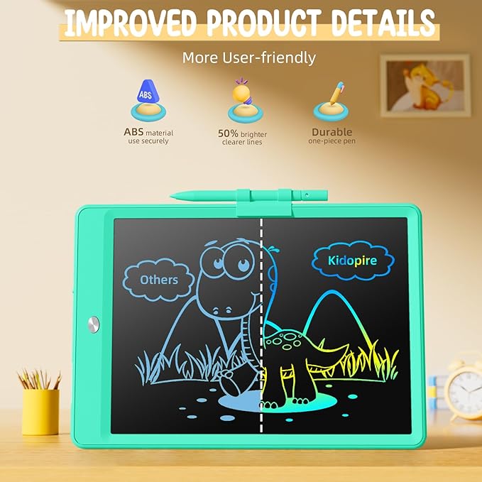 Kidopire Girls Toys Gifts, LCD Writing Tablet Doodle Board, Reusable Drawing Pad Drawing Tablet Kids, Birthday for 3 4 5 6 7 8 Year Old Girls Boys, Stocking Stuffers for Kids…