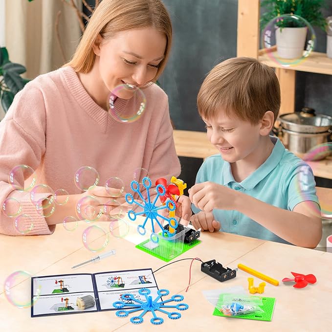 BeAndge STEM Kits for Kids Age 6-8 8-10 - Boy Gifts for 6 7 8 Year Old Boys Birthday Gift, STEM Toys for Age 8-13, Science Kits for Kids 5-7 8-12, Robotics Experiment Engineering Robot Building Crafts