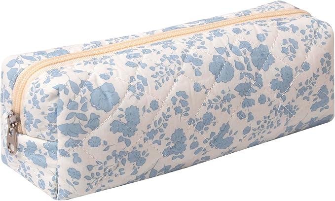 Pencil Case Office College School Storage Bag Pouch Holder Box Organizer Makeup Pouch Cosmetic Bag Aesthetic Cute Pen Case for Girls Boys Kids (Orchid)