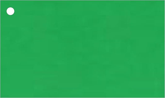 Colonial Cards: 150 Color Cardstock 3" x 5" Index Cards, Unruled with Corner 1-Hole Punched and 4 Binder Rings, Green