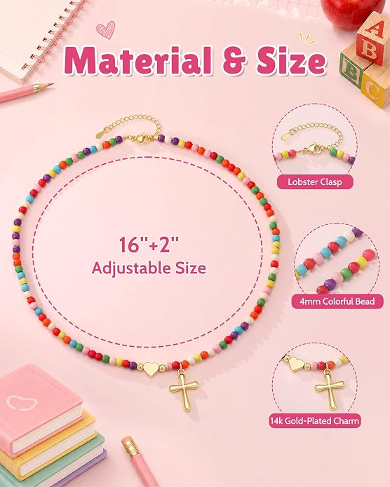 First Day of School Gift for Girls Kindergarten Preschool Necklace