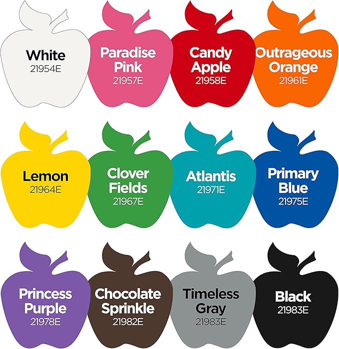 Apple Barrel Essentials Acrylic Paint Set, 12, 24 Fl Oz (Pack of 1)