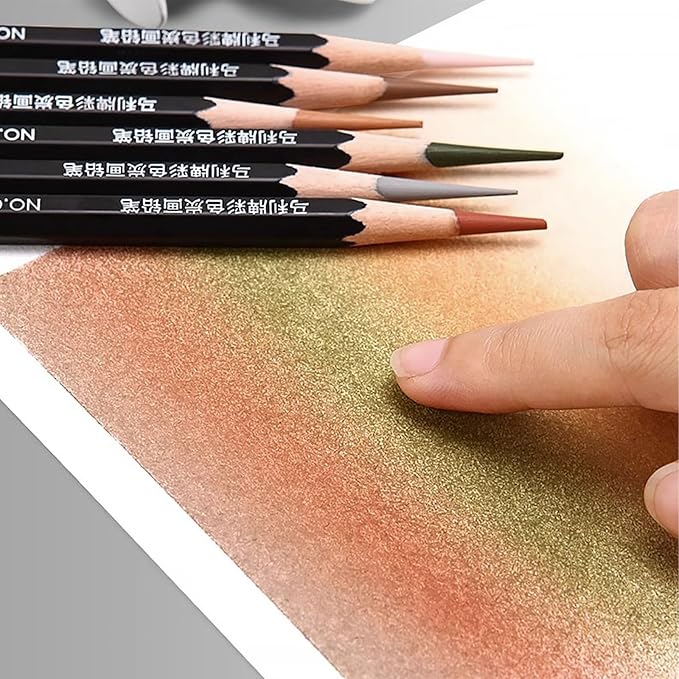 Marie's Professional Charcoal Drawing Set - Premium Artist Sketching Pencils for Portraits & Fine Art - Ideal for Professional Artists & Studio Creation(Light Brown)