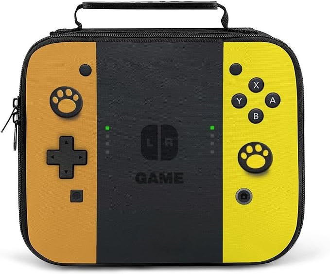 Insulated Lunch Box for Boys Girls, Game Lunch Bag for School Work Office Travel Picnic Hiking Beach, Waterproof Leakproof Portable Fits Most Bento Boxes