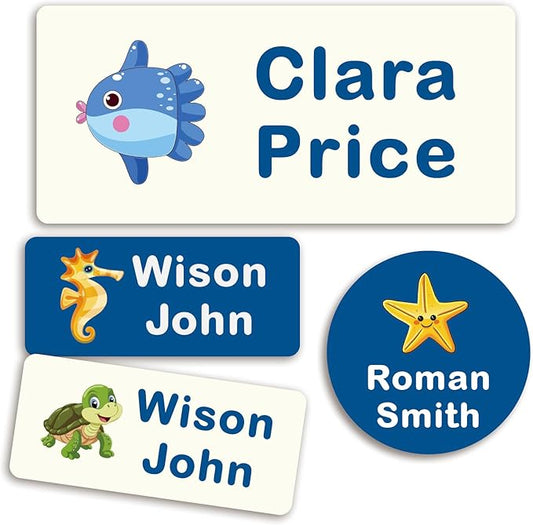 304 Personalized Daycare Labels with Name,Custom Waterproof Name Stickers,No Iron Sticker for Clothing Tags,Water Bottles,School Supplies,Personalized Name Stickers Labels for Clothes,Lunch Box
