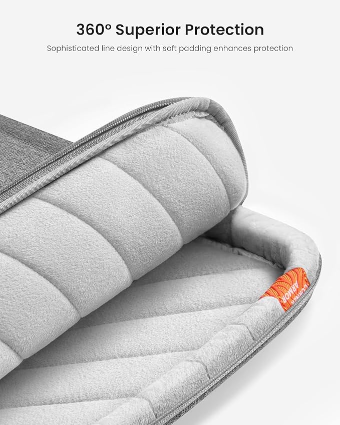 tomtoc 360 Protective Laptop Case for 15-inch New MacBook Air M5/A3448 2026, M4/A3241 M3/A3114 M2/A2941, 15" Microsoft Surface Laptop 7/6, Dell XPS 15 Plus, 15 Inch MacBook Pro, Acer HP Chromebook 14