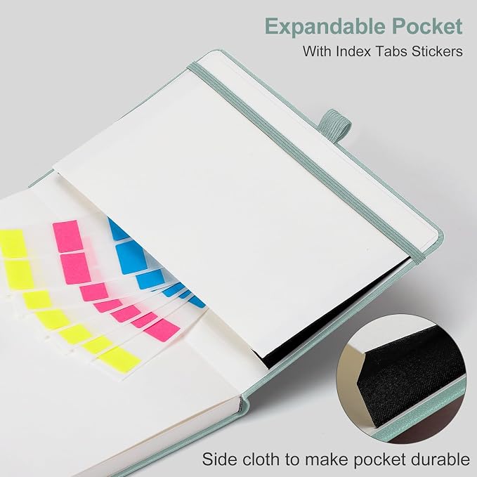 AHGXG Graph Grid Paper Notebook, 160 Pages, A5 Medium Size (5.7'' x 8.3'')