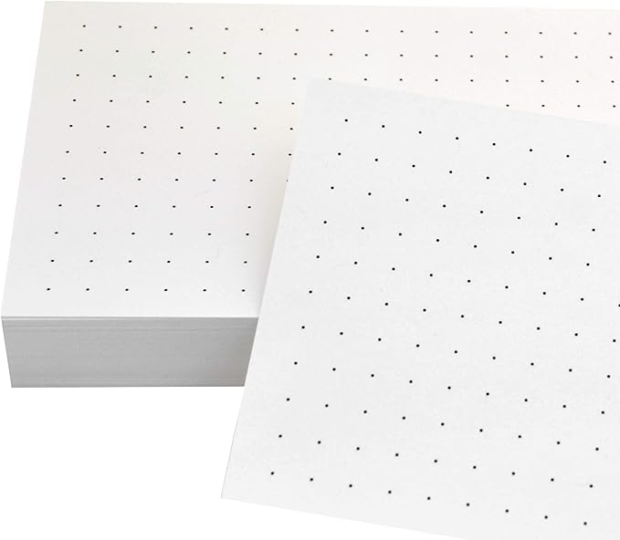 Home Advantage Set of 50 Dot Grid Graph Index Cards (3-x-5-inch)