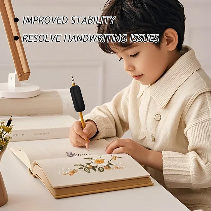 2 PCS Weighted Pencil Grips, 1oz Handwriting Aid for Children Elderly & Special Needs Assists with Penmanship Issues Due to Autism, Tremors, Grip Strength or Fine Motor Skill Disability
