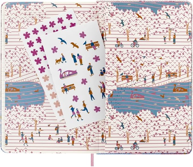 Moleskine Limited Edition Sakura Notebook, Hard Cover, Large (5" x 8.25"), Ruled/Lined, Premium Collector's Box