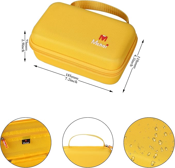 Mchoi Hard Case Suitable for Aullsaty/QuTZ/Lapare/Airbition/TimingSXD/Startcan/KOKODI/ZNZ Toddler Toys Talking Flash Cards (Yellow)