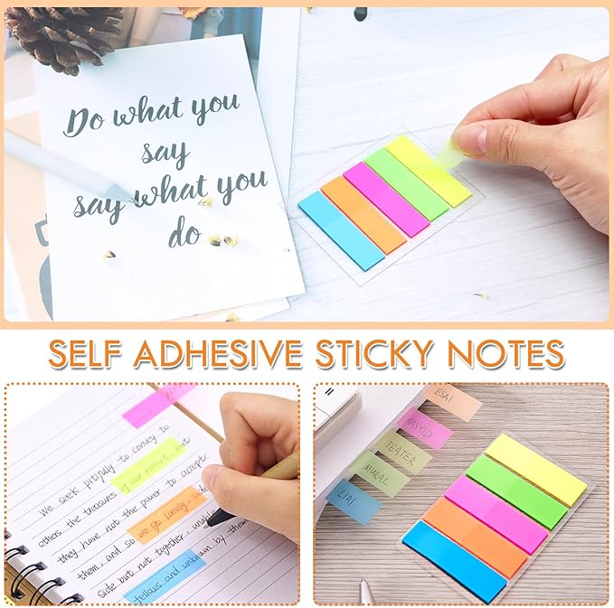 ZYNERY Colored Index Cards 3x5 Inches 375 PCS Flash Cards with Rings and Sticky Tabs, Multicolor Notecards Lined Both Sides Flashcards for Studying, School and Office Supplies