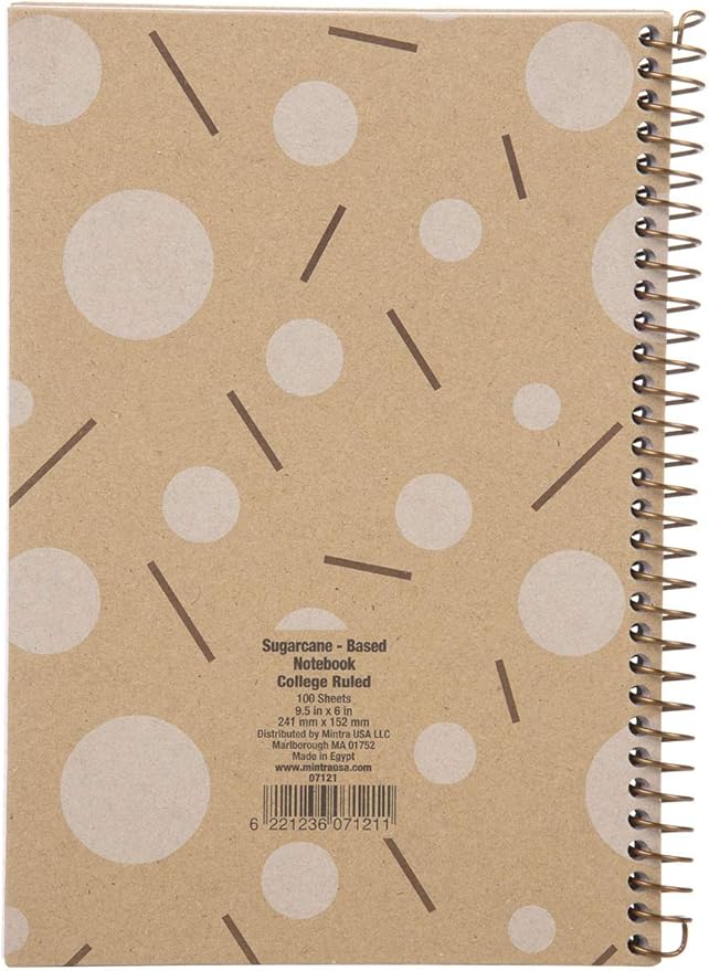 Mintra 100% Recycled Notebooks (Junior Size (6.5in x 9.5in), Design Set 3pk)