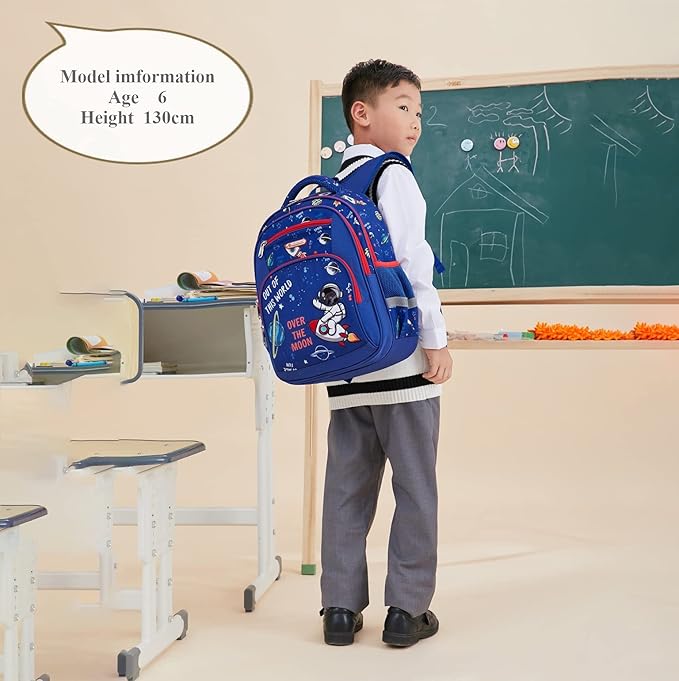 Cusangel Kids Backpack for Boys Elementary Kindergarten Preschool School Bag 16 inch Multifunctional Cute Large Capacity