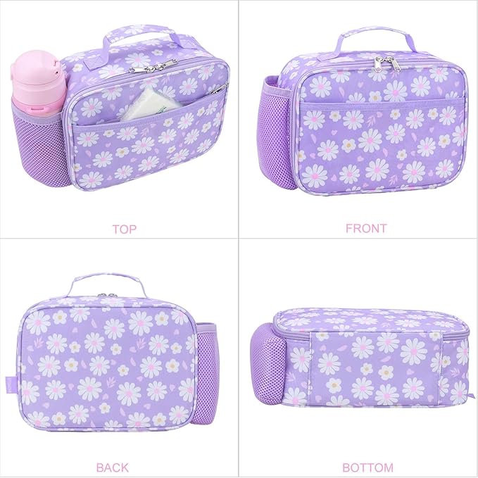 RHCPFOVR Kids Lunch Bag - Insulated Lunch Box for Boys Girls,Washable Lunch Bag and Reusable Toddler Leak-proof Lunchbox for School and Daycare