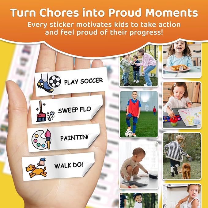 2 in 1 Upgraded Slider Bedtime/Morning Routine Chart for Kids Toddlers, Dry Erase Chore Chart for 2 Kids, Magnetic Visual Schedule for Kid