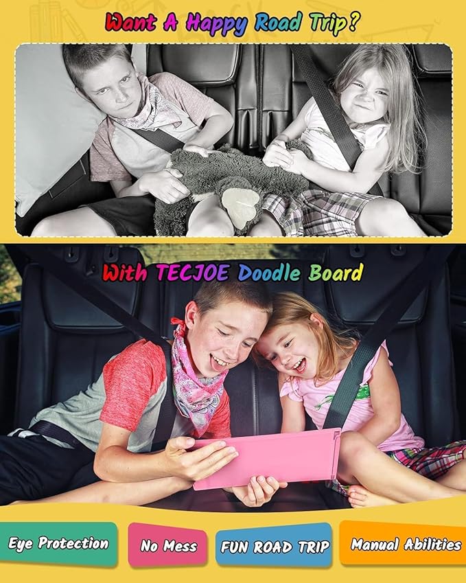TECJOE LCD Writing Tablet, 8.5 Inch Colorful Drawing Board, Kids Travel Games Activity Learning Toys, Birthday Gifts for 3-8 Year Old Boys Girls Toddlers Preschooler