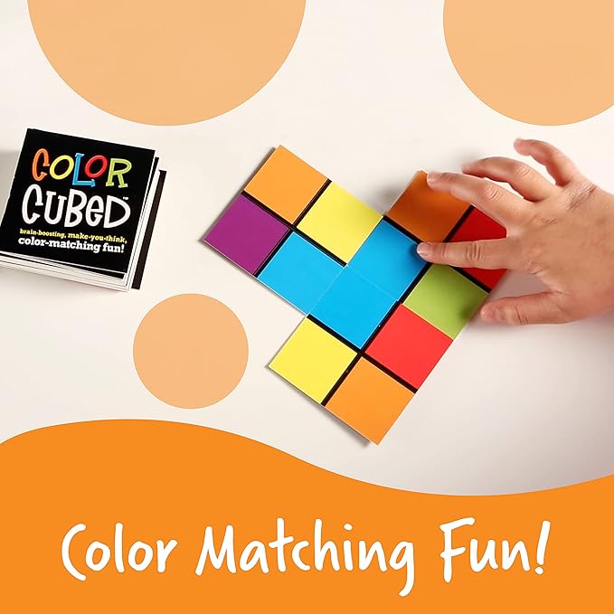 Learning Resources Color Cubed Strategy Game, Brain Boosting Matching 2-6 Players, 40 Pieces, Ages 5+