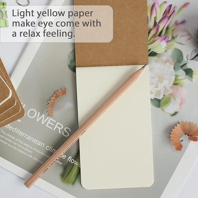zmybcpack 24 Pack Mini Pocket Notebook 3x5inch, Mini Kraft Paper Blank Notebook Bulk, Unlined Note Pads,Memo Pads Small Pocket Notebook Journal for Kids, Students,Travelers
