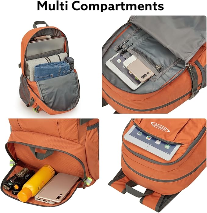 G4Free Lightweight Packable Hiking Backpack, Waterproof Travel Daypack