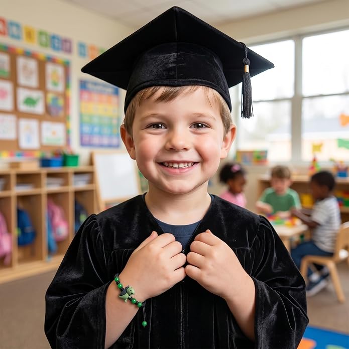 PEALICIOUS Dinosaur Bracelets for Boys, Back to School Birthday Son Gifts | First Day of Kindergarten Bracelet, Adjustable Dino Gifts Match Dinosaur Costume, Birthday Gifts for Boys Son Grandson
