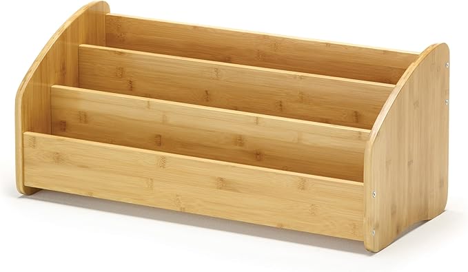 Bamboo Book Display Rack