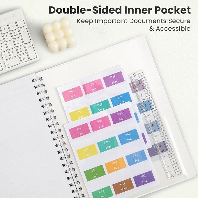 Oucaru Academic Planner 2026-2027,Weekly & Monthly Planner with Hourly Schedule, July 2026 - June 2027, 8.5" x 11" Large School Year Calendar, 80gsm Thick Paper, Student Teacher Lesson Plan Book