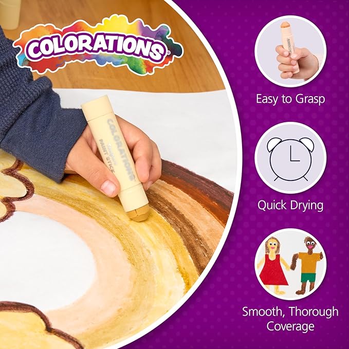 COLORS LIKE ME TEMPERA PAINT STICKS - 8 COLORS