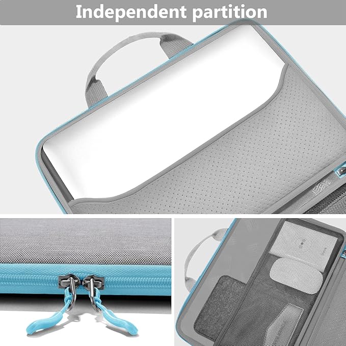 Hseok Laptop Sleeve 13-14 Inch Case Briefcase Compatible with MacBook Neo Pro 14 M5/M4/M3/M2/M1, All Models 13.3 Mac Air/Pro, XPS 13 14, Most Popular 13"-14" Notebooks,L01G02