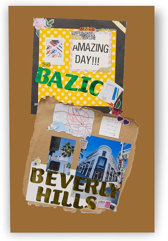 BAZIC Products Foam Board 20" X 30" Brown, Colored Foam Boards 3/16 Inch Thickness, 4 Count, Presentation Signboards School Craft Project Framing Display