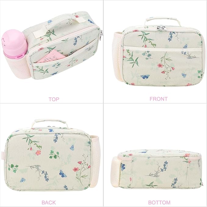 RHCPFOVR Kids Lunch Bag - Insulated Lunch Box for Boys Girls,Washable Lunch Bag and Reusable Toddler Leak-proof Lunchbox for School and Daycare