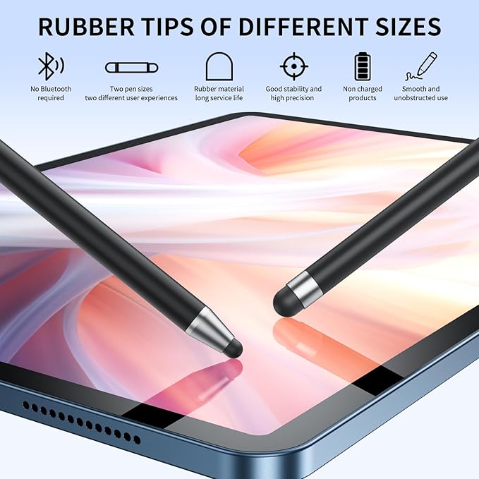 Stylus (10Pcs), Stylus Pen for Touchscreen, High Precision and Sensitivity Stylus Pen for Android Smartphone and Tablets, Compatible with Capacitive Touch Screen (Watermelon red)