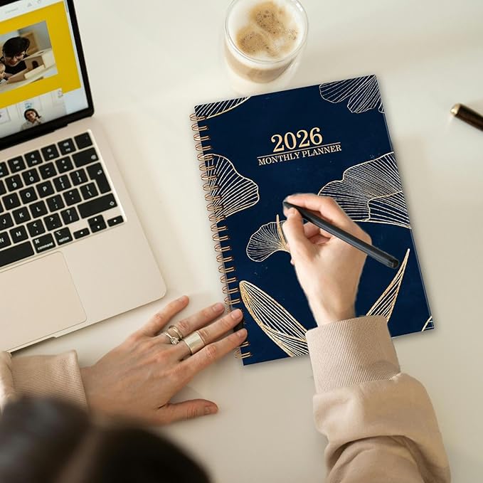 2026 Planner,Smooth Writing Notebook Large Blocks - 2026 Calendar Book Monthly Planner - for School Academic Teacher Student Classroom Office Work Appointment Planning Study Family