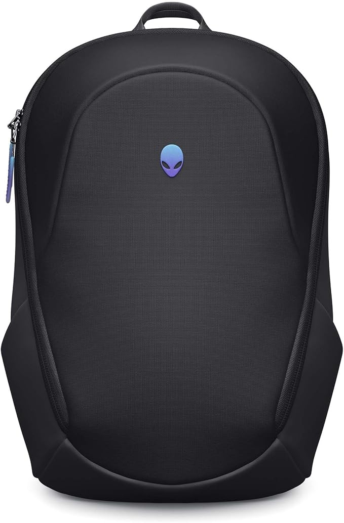 Alienware 16 Backpack - AW5625P - 21L Capacity, 3D Breathable mesh, Magnetic pocket organizers, RFID safe pocket, Weather resistant, 3D Iridescent reflective Alienware logo - Alienware Black