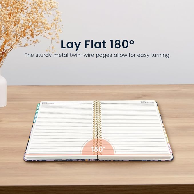 ZOTIA Large Spiral Notebooks for Work 5 Subject with Removable Dividers