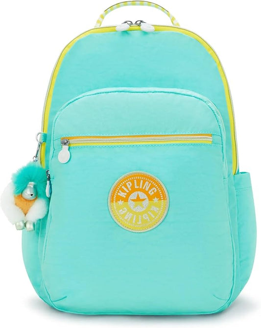 Kipling Women's Seoul Fc 15" Laptop Backpack, Durable, Roomy with Padded Shoulder Straps, Built-In Protective Sleeve